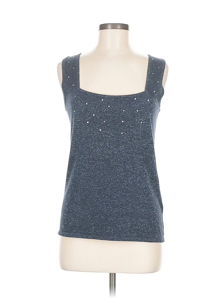 Click to view more detailed imagery on our partner's website Pre-owned Belldini Sleeveless Top Gray Scoop Neck Tops