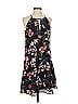 Charles Henry 100% Polyester Floral Black Casual Dress Size S - photo 1