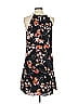 Charles Henry 100% Polyester Floral Black Casual Dress Size S - photo 2
