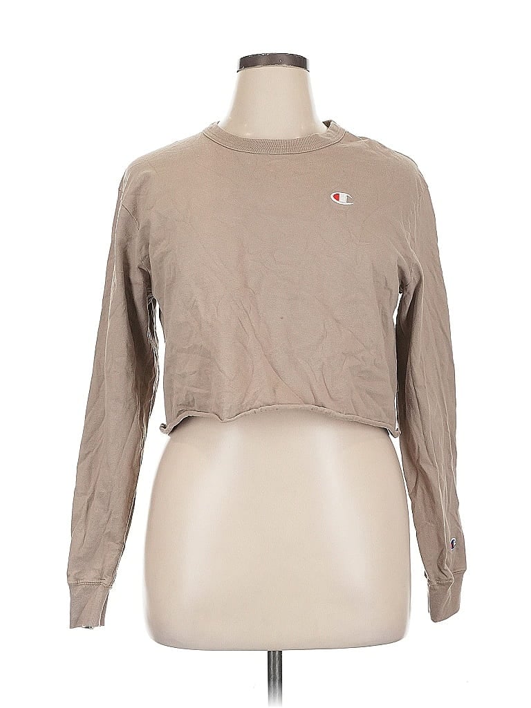 Pre-owned Champion Sweatshirt In Brown