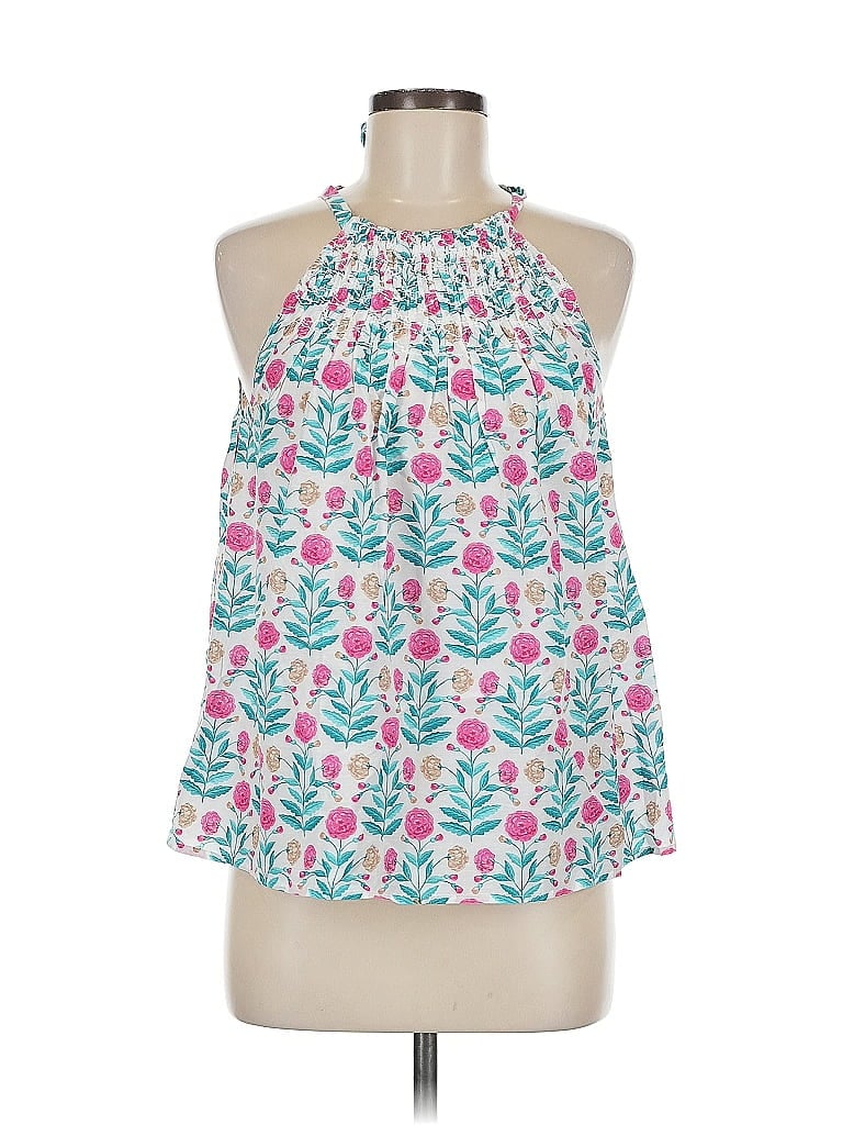 Pre-owned Ann Taylor Sleeveless Blouse In Pink