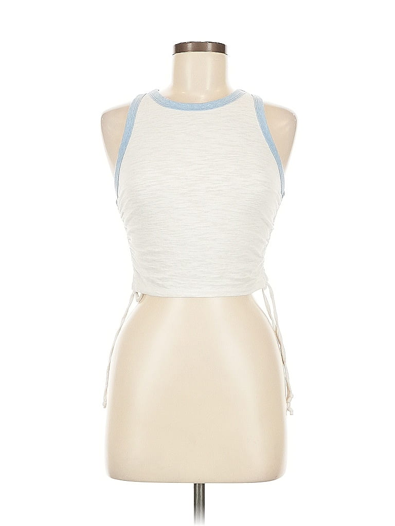 Pre-owned Revival Sleeveless Top White Halter Neckline Tops