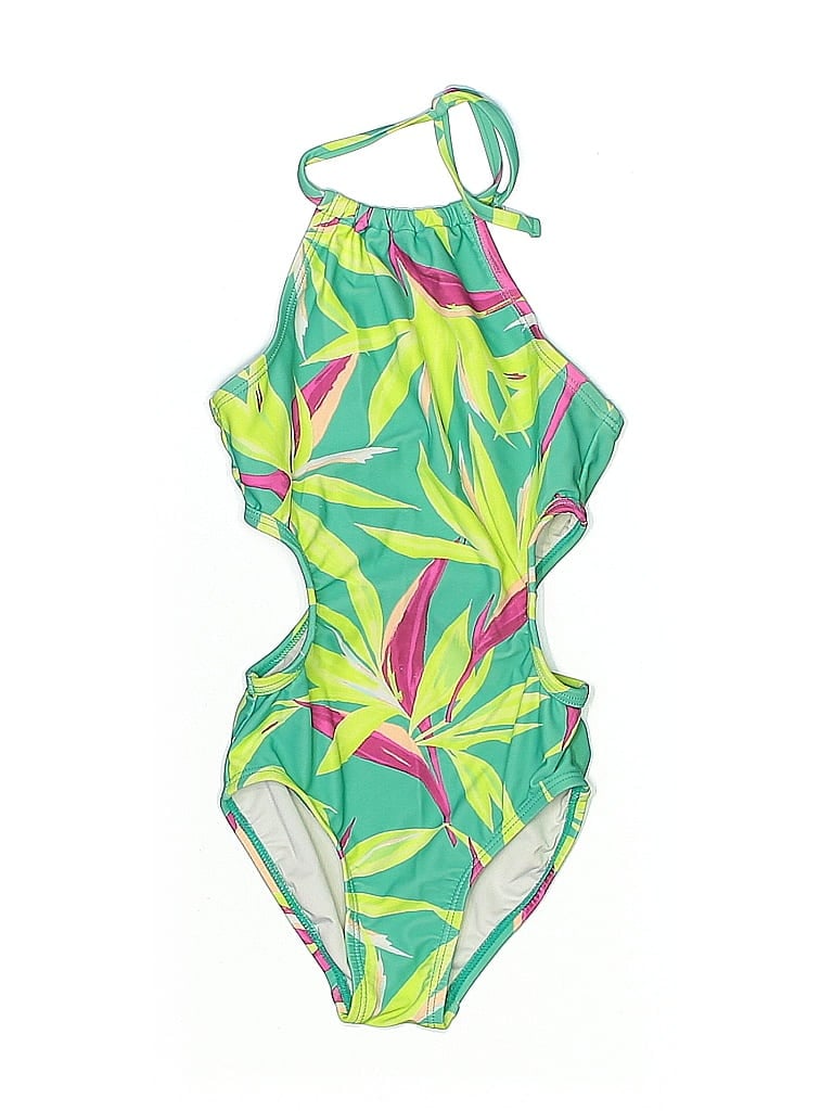 Pre-owned Old Navy One Piece Swimsuit In Green