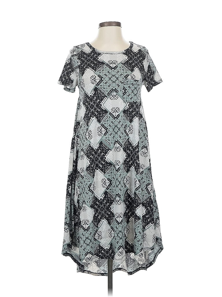 Pre-owned Lularoe Casual Dress In Gray