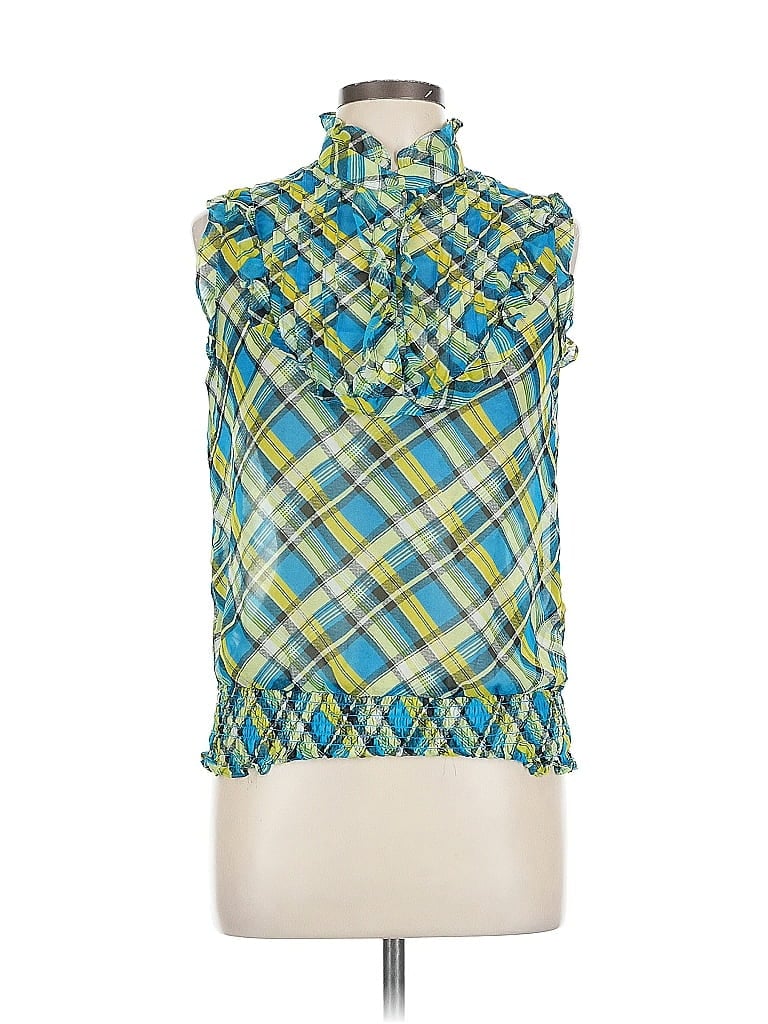 Click to view more detailed imagery on our partner's website Pre-owned Poetry Clothing Sleeveless Blouse In Green