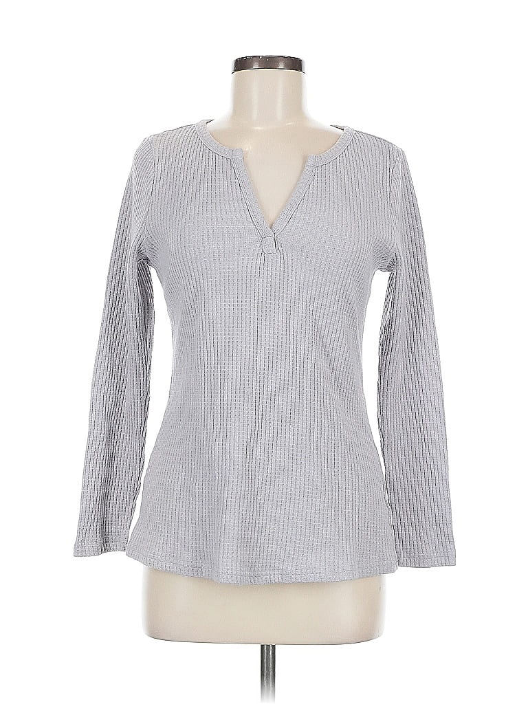 Pre-owned Unbranded Long Sleeve T-shirt In Gray