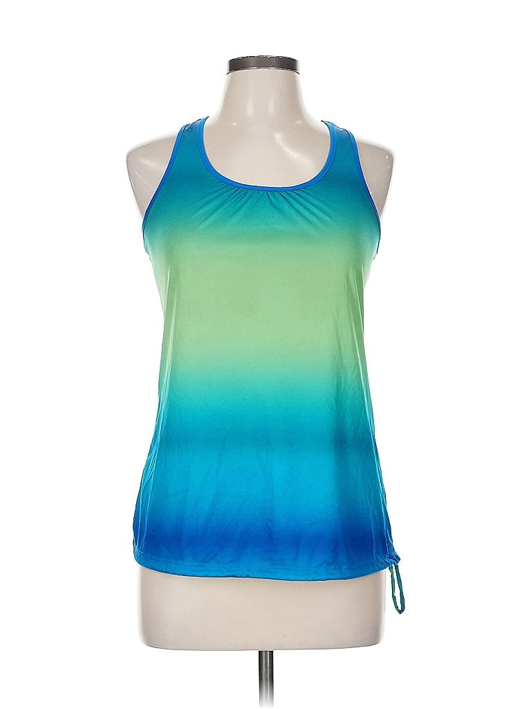 Click to view more detailed imagery on our partner's website Pre-owned Unbranded Tank Top Blue Halter Neckline Tops