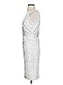 Alberto Makali Graphic Silver Cocktail Dress Size S - photo 5