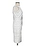 Alberto Makali Graphic Silver Cocktail Dress Size S - photo 4
