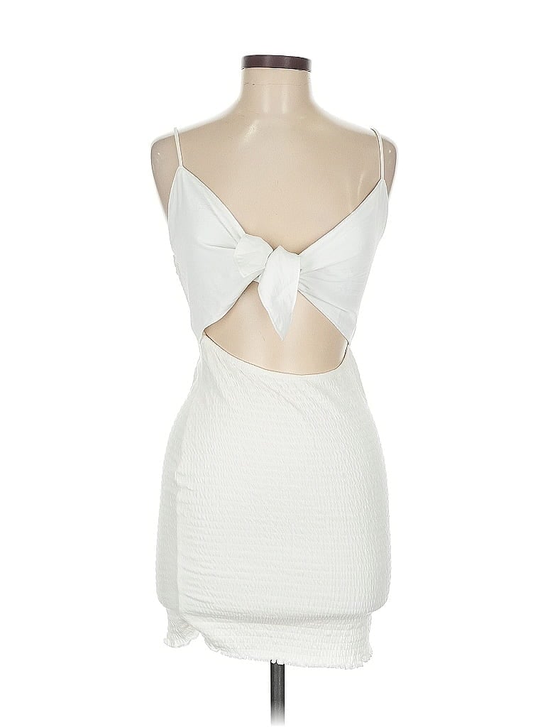 Pre-owned Fashion Nova Cocktail Dress In White