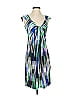 DressBarn Graphic Blue Cocktail Dress Size 4 - photo 1