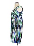 DressBarn Graphic Blue Cocktail Dress Size 4 - photo 5