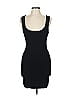 MNG Solid Black Cocktail Dress Size L - photo 1