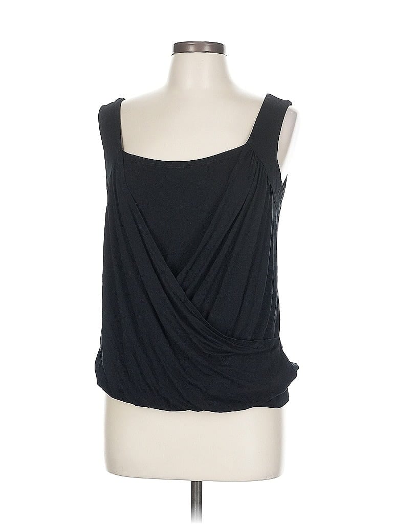 Pre-owned Cable & Gauge Sleeveless Blouse In Black