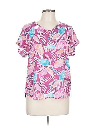 Pink Rose Short Sleeve Blouse (view 1)