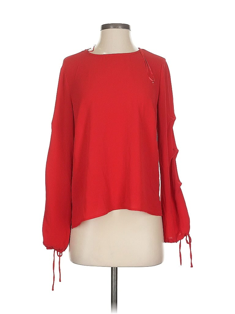 Pre-owned Vince Camuto Long Sleeve Blouse In Red