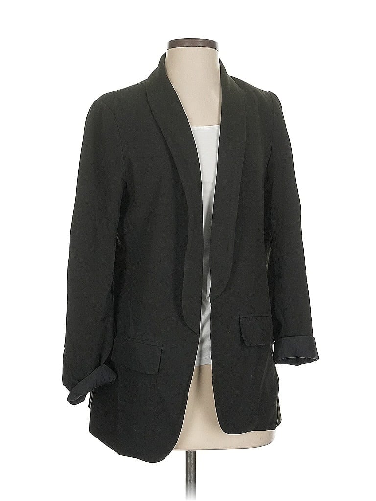 Pre-owned Cynthia Rowley Blazer Jacket In Black