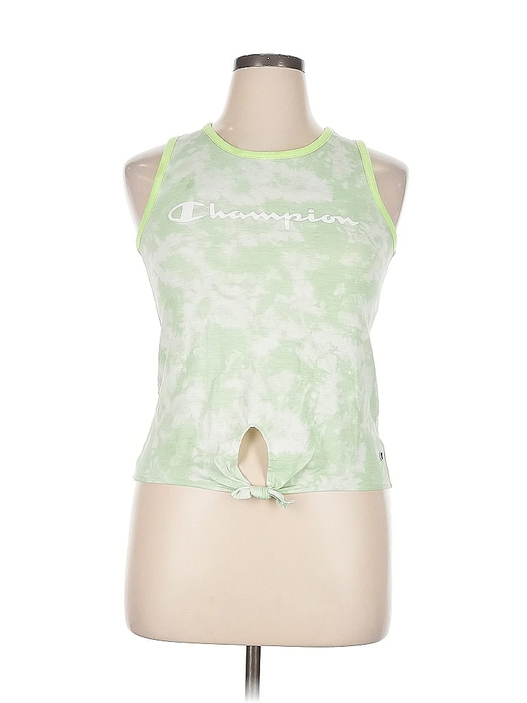 Pre-owned Champion Sleeveless T-shirt In Green