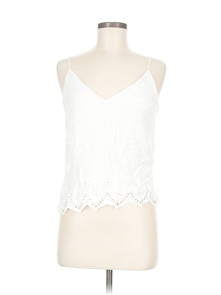 Pre-owned Express Outlet Sleeveless Blouse In White