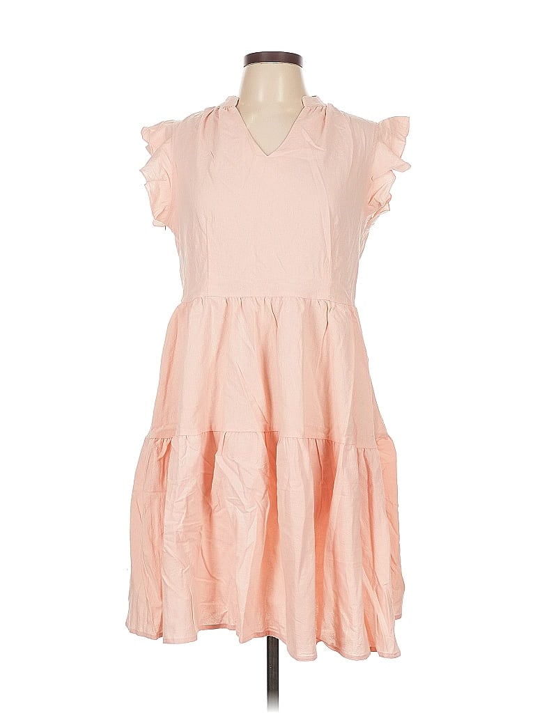 Pre-owned Unbranded Casual Dress In Orange