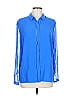 Elie Tahari Color Block Blue Long Sleeve Blouse Size L - photo 1