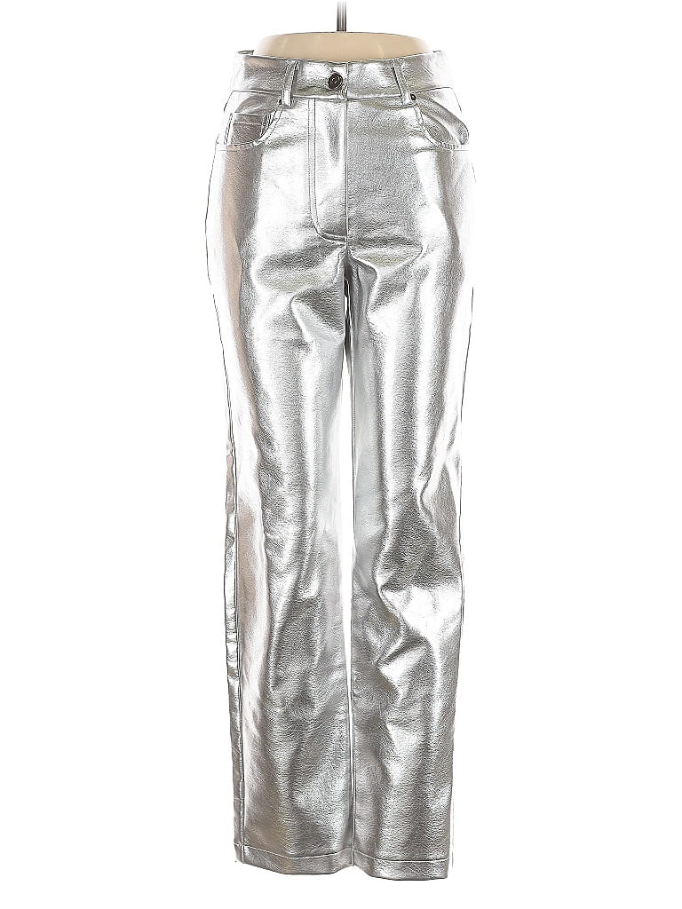 Pre-owned 7 For All Mankind Casual Pants In Silver