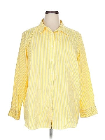 Lauren by Ralph Lauren 3/4 Sleeve Button-Down Shirt (view 1)