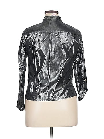 Ruby Rd. 3/4 Sleeve Button-Down Shirt (view 2)