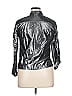 Ruby Rd. Metallic Silver 3/4 Sleeve Button-Down Shirt Size 14 (petite) - photo 2