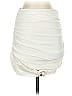 Zara 100% Polyester Solid Ivory Casual Skirt Size S - photo 1