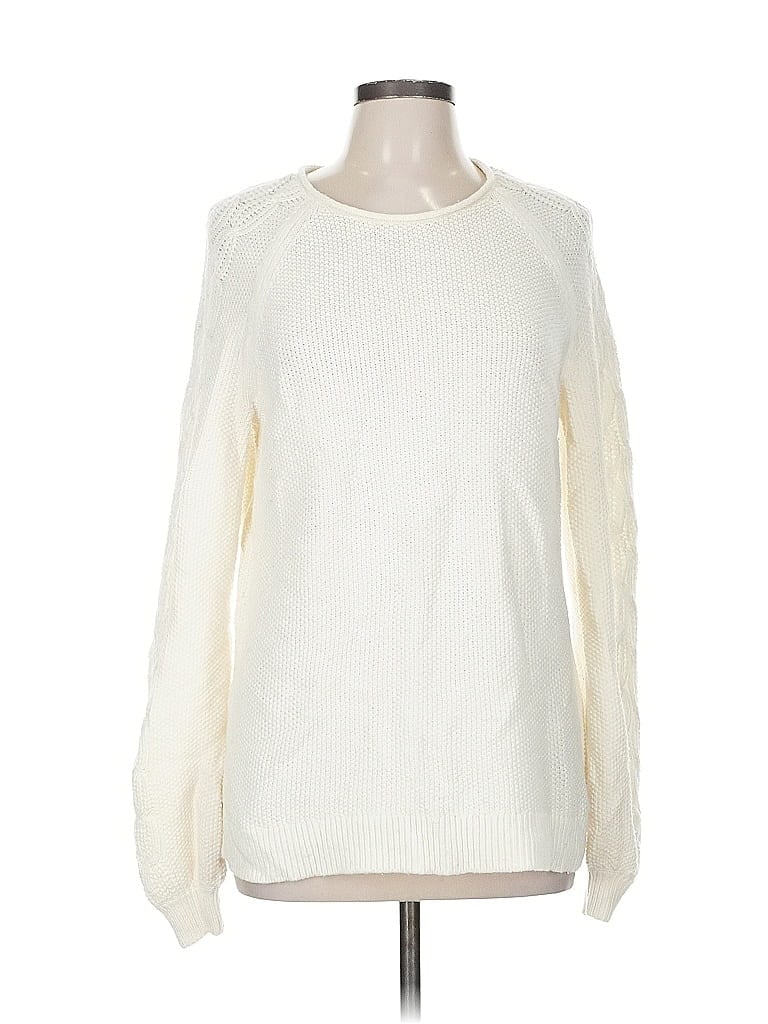Click to view more detailed imagery on our partner's website Pre-owned Lands' End Pullover Sweater In White