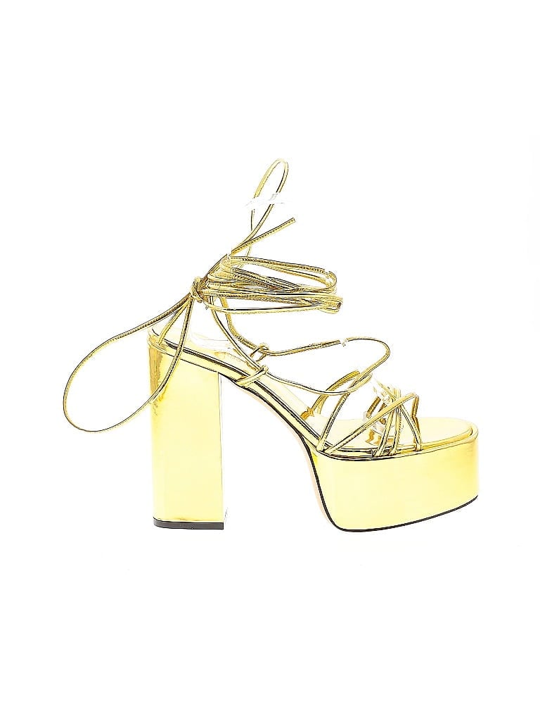 Pre-owned Paris Texas Heels In Gold