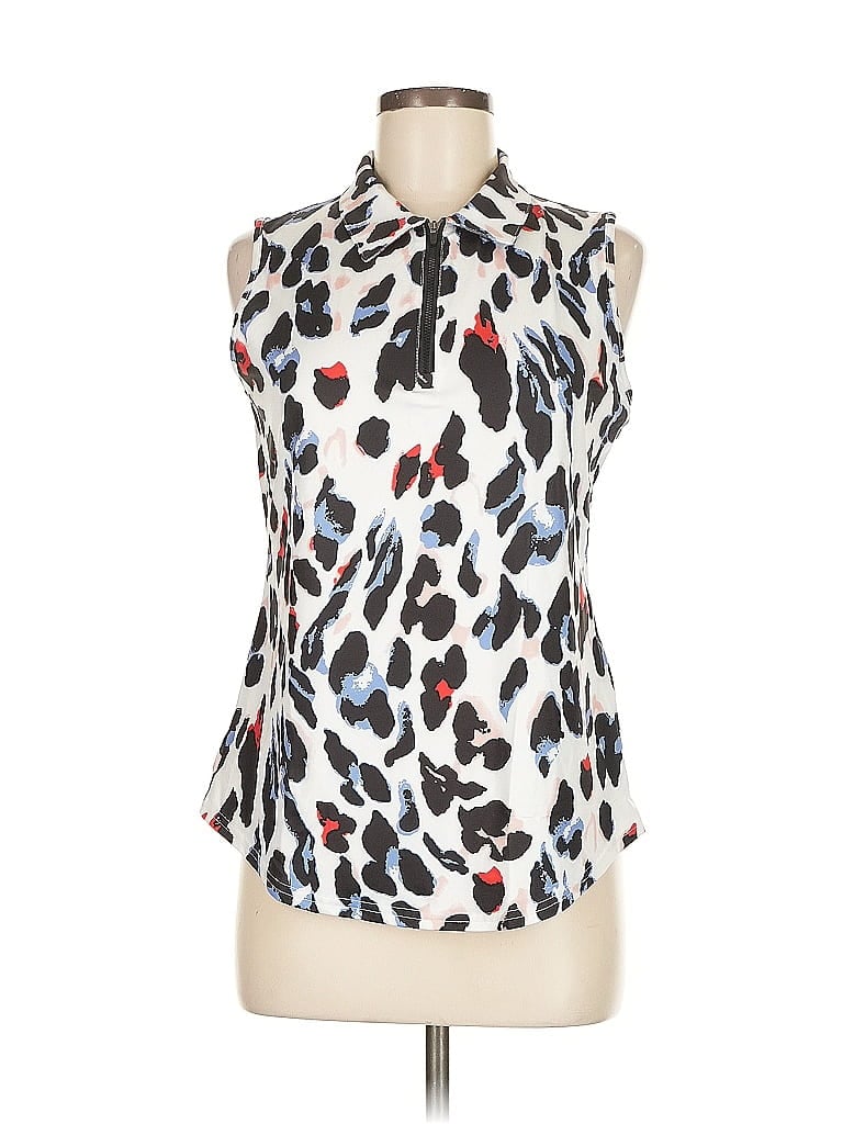 Pre-owned Assorted Brands Sleeveless Blouse In White