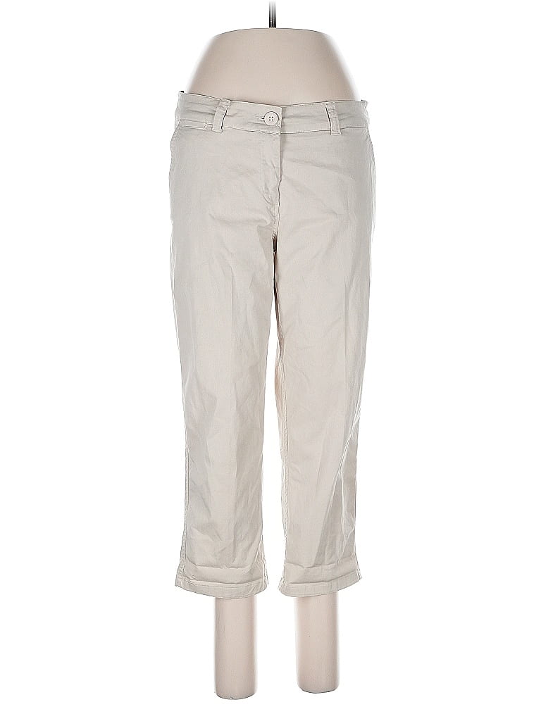 Pre-owned Crown & Ivy Khaki Pant In White