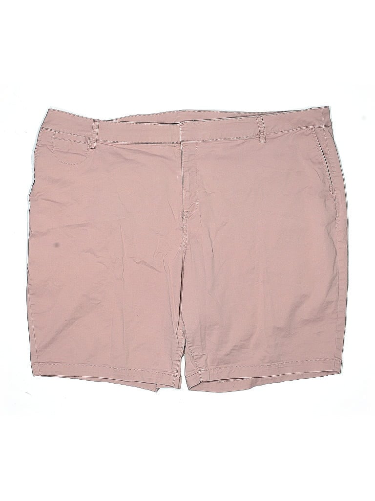 Pre-owned Lane Bryant Khaki Shorts In Pink