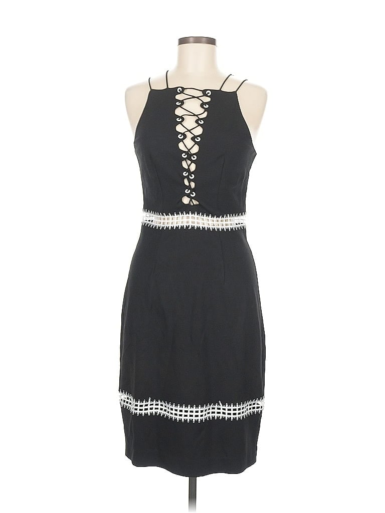 Pre-owned Venus Cocktail Dress In Black