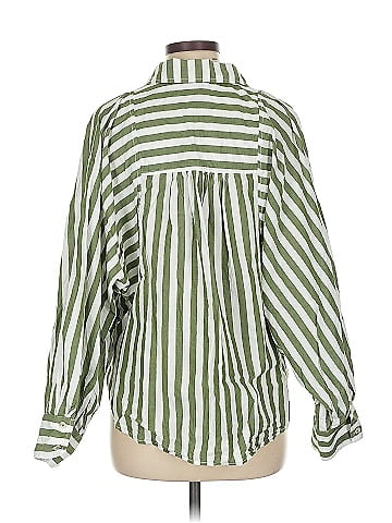 Pilcro 3/4 Sleeve Button-Down Shirt (view 2)