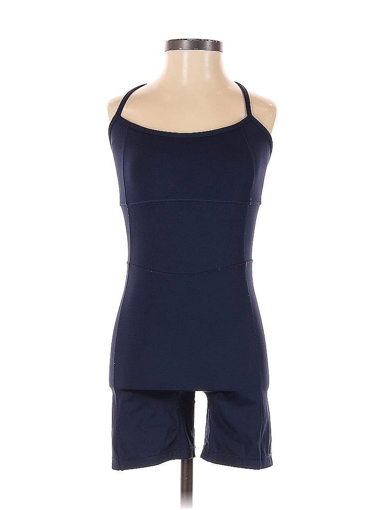 Pre-owned Fabletics Romper In Blue