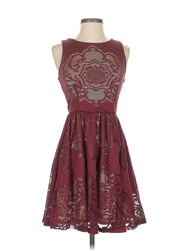 Click to view more detailed imagery on our partner's website Pre-owned Lush Cocktail Dress In Burgundy