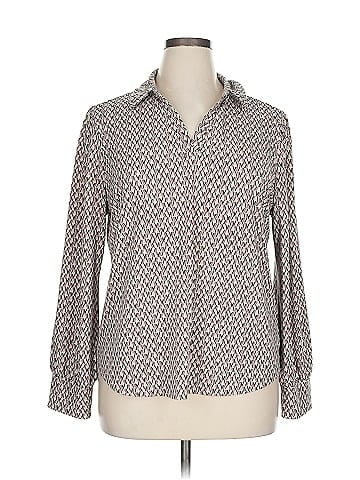 Adrianna Papell Long Sleeve Blouse (view 1)