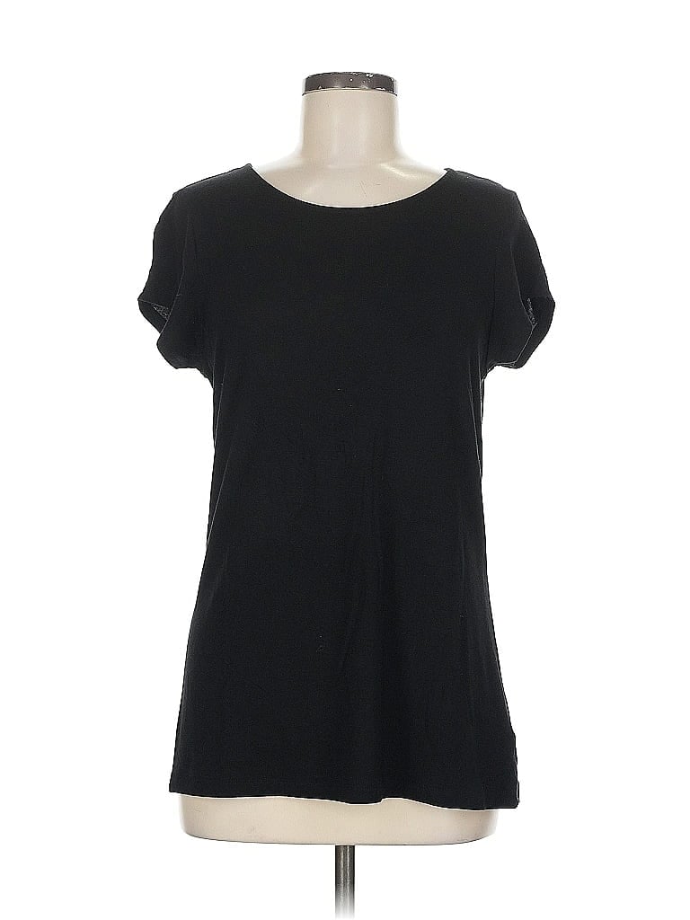 TAHARI Pre-owned Short Sleeve T-shirt In Black