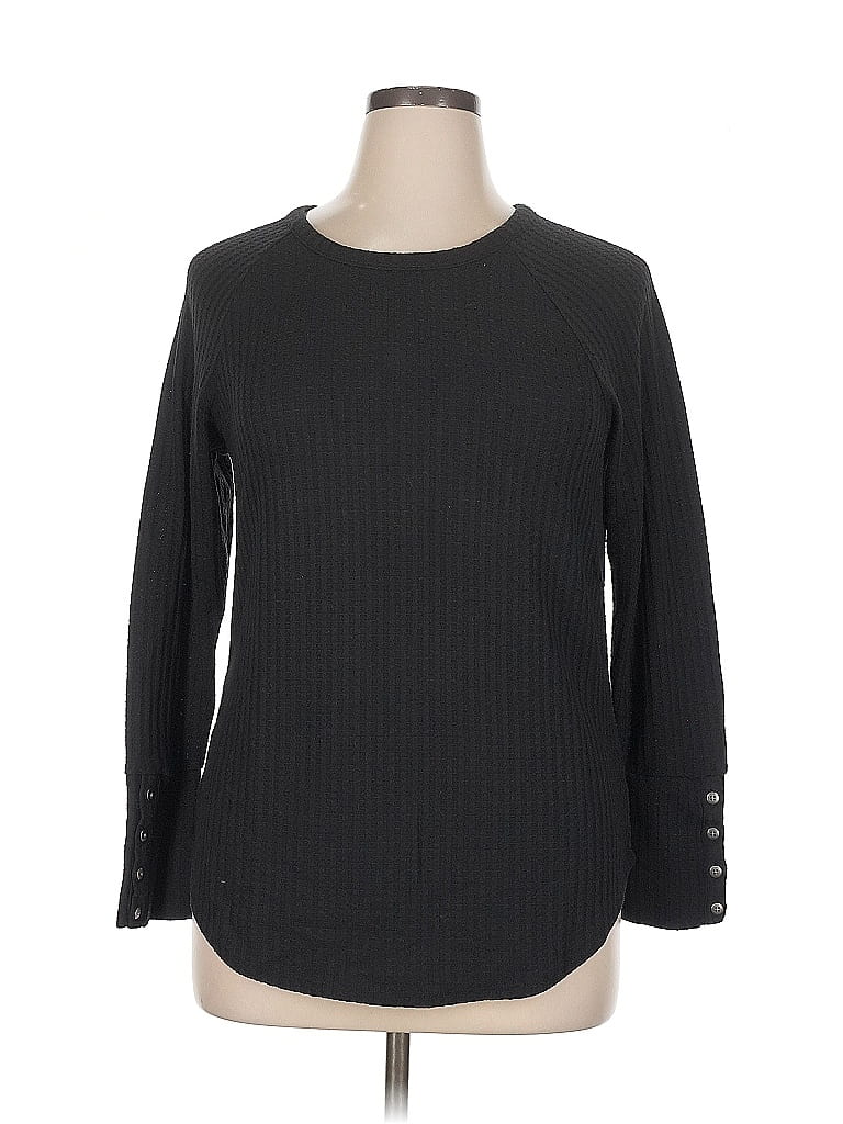 Pre-owned Chaser Pullover Sweater In Black