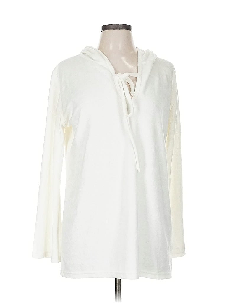 Pre-owned Shore Shapes Cardigan Sweater In White