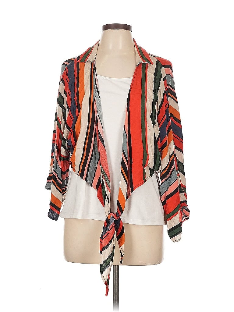 Pre-owned Olivaceous Kimono In Orange