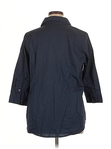 Riders by Lee 3/4 Sleeve Button-Down Shirt (view 2)