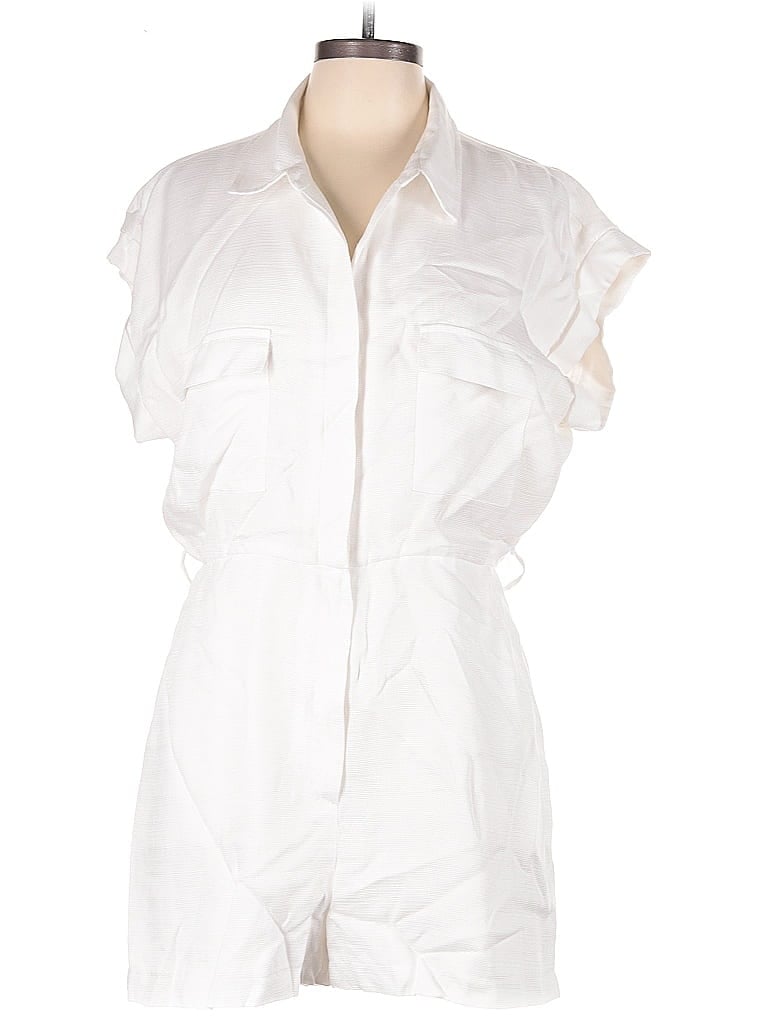Pre-owned Intermix Romper In White