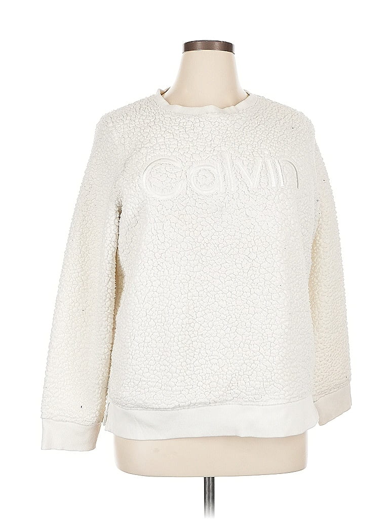 Click to view more detailed imagery on our partner's website Pre-owned Calvin Klein Performance Sweatshirt In White
