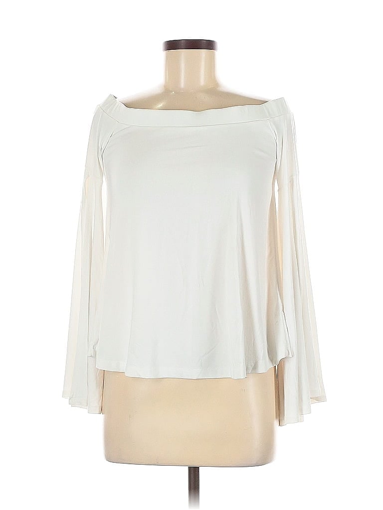 Pre-owned Susana Monaco 3/4 Sleeve T-shirt In White