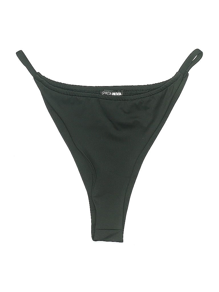 Pre-owned Fashion Nova Swimsuit Bottoms In Gray