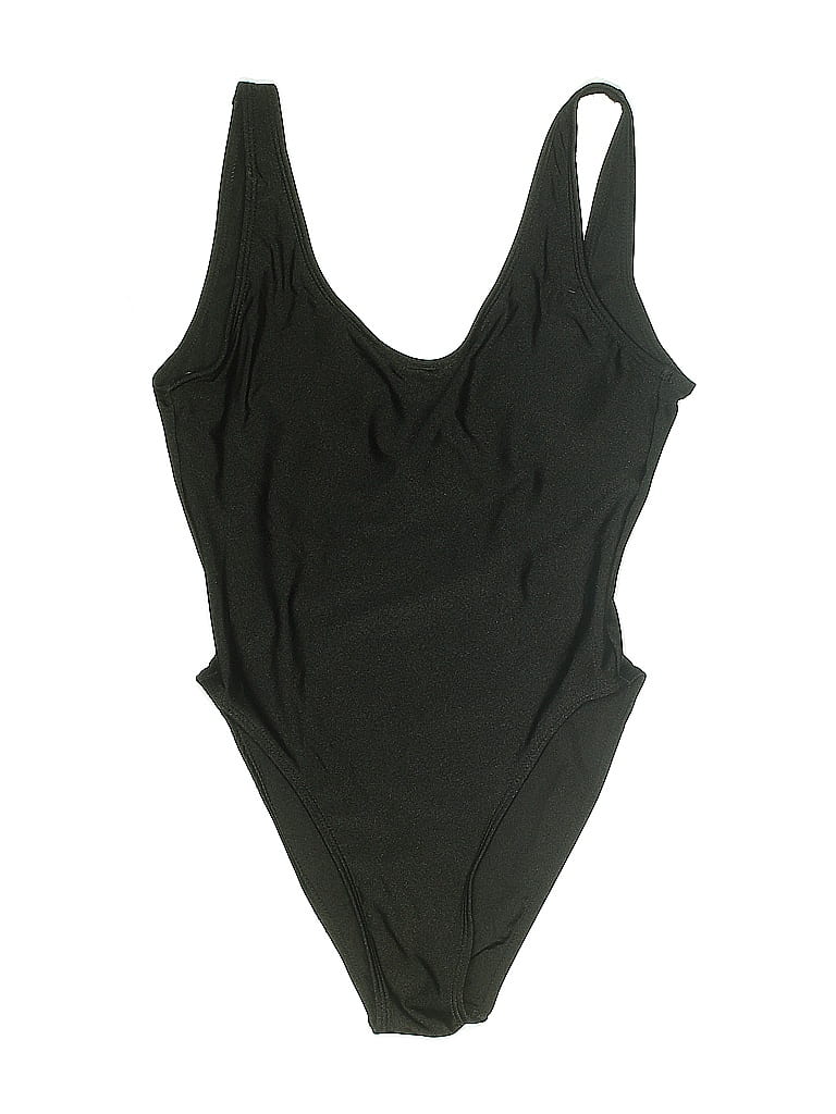 Pre-owned Zaful One Piece Swimsuit In Black